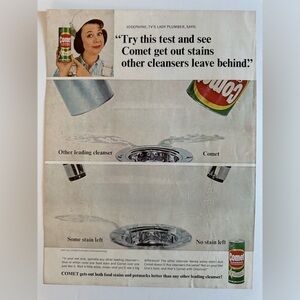 5/$20 Comet Vintage ad, Home and Garden Magazine 1965